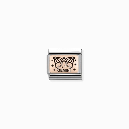 Nomination Zodiac Rose Gold Gemini Composable Charm